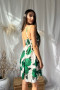 Šaty Ruffino zelený kvet