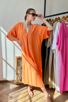 šaty oranž.lesk