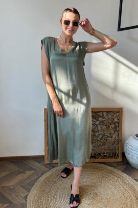 šaty oliva lesk