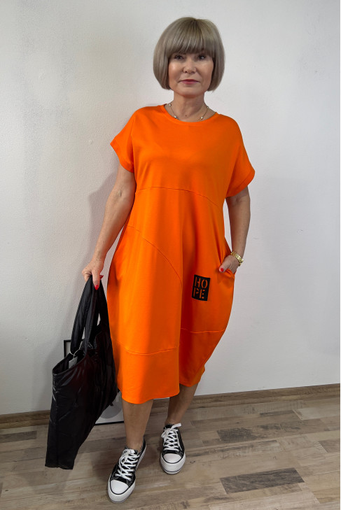 Oranžové šaty Brigita