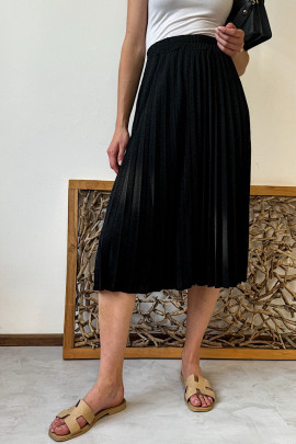 Čierna lurexová sukňa Pliska