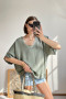 Khaki oversize top Ines